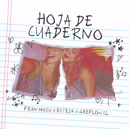 FRAN MAZU, ESTEZA & GEEFLOWCL: hoja de cuaderno