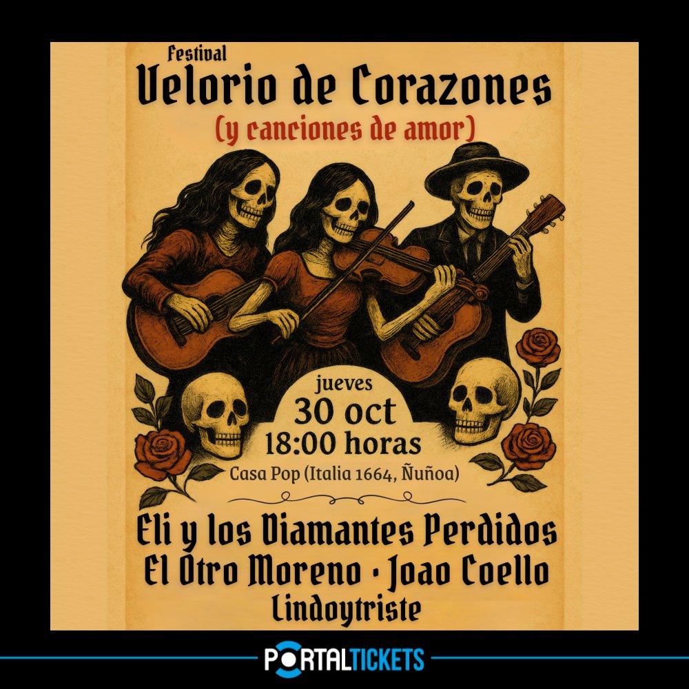 EL OTRO MORENO: Flyer VELORIO DE CORAZONES EN CASA POP (ELI Y LOS DIAMANTES PERDIDOS EN VIVO)