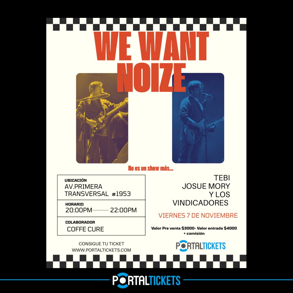 JOSUE MORY: Flyer WE WANT NOIZE EN COFFEE CURE