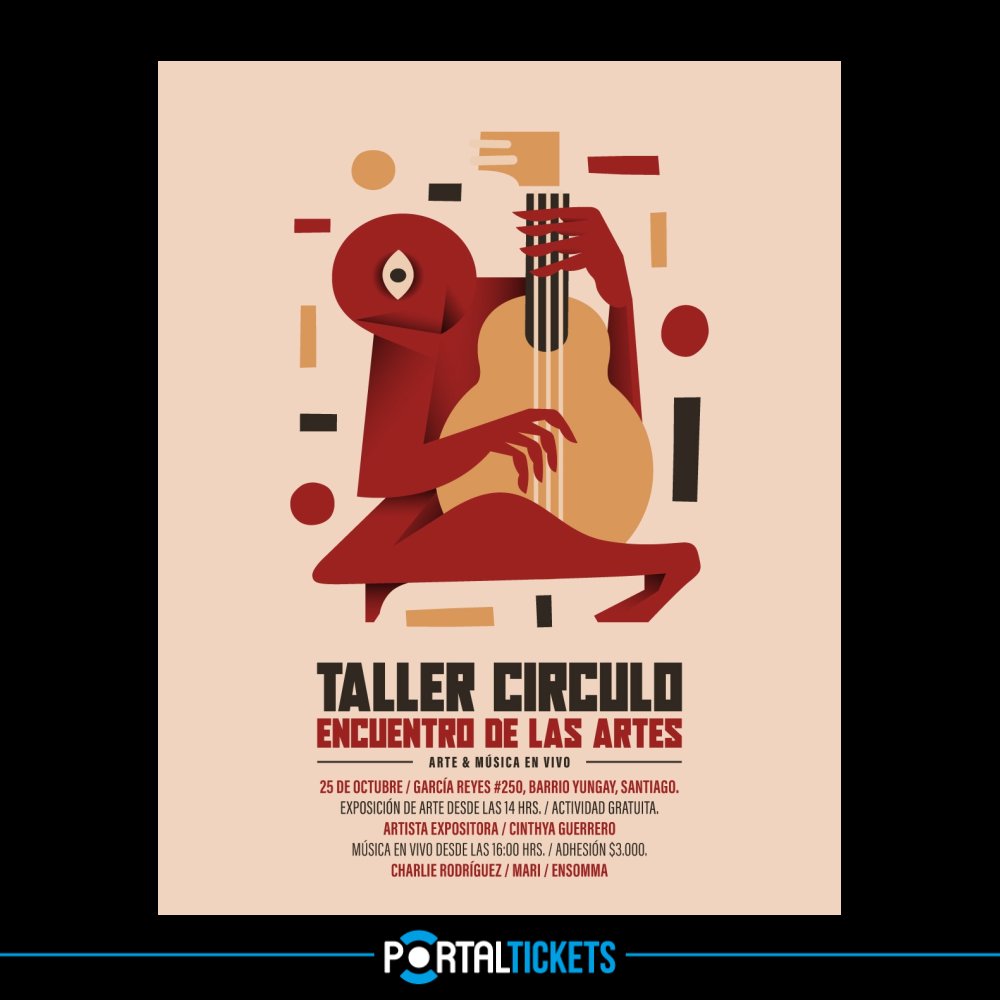 MARI: Flyer CASA CIRCULO ENCUENTRO DE LAS ARTES EN TALLER CÍRCULO