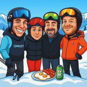 DJ MICROHAWK: Ski Bums in Valle Nevado (Los 4 Amigos)