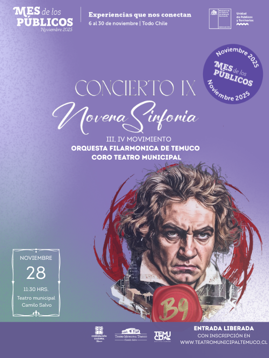 Concierto sinfónico . Novena de Temuco